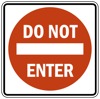 Do not enter