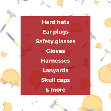 listing of personal protective equipment provide to staff